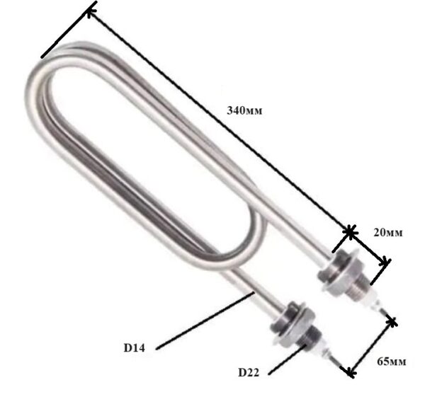 Water heaters - clip (34 cm.) - 5.0 kW